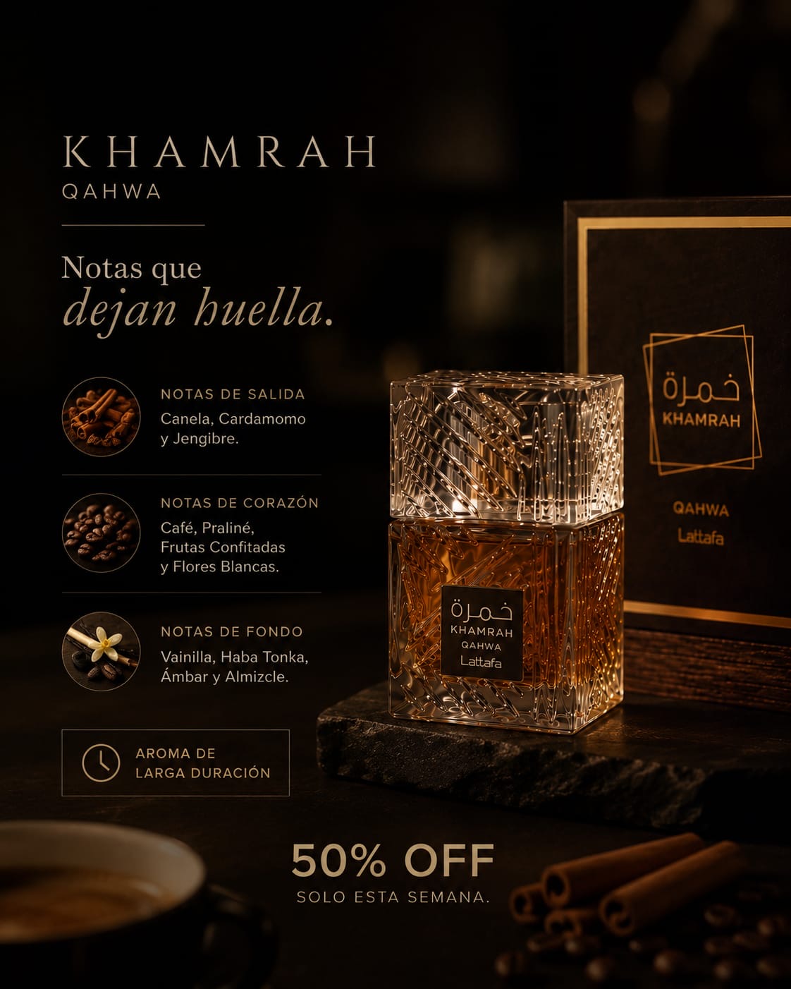 Lattafa Khamrah Qahwa Unisex EDP 100ml