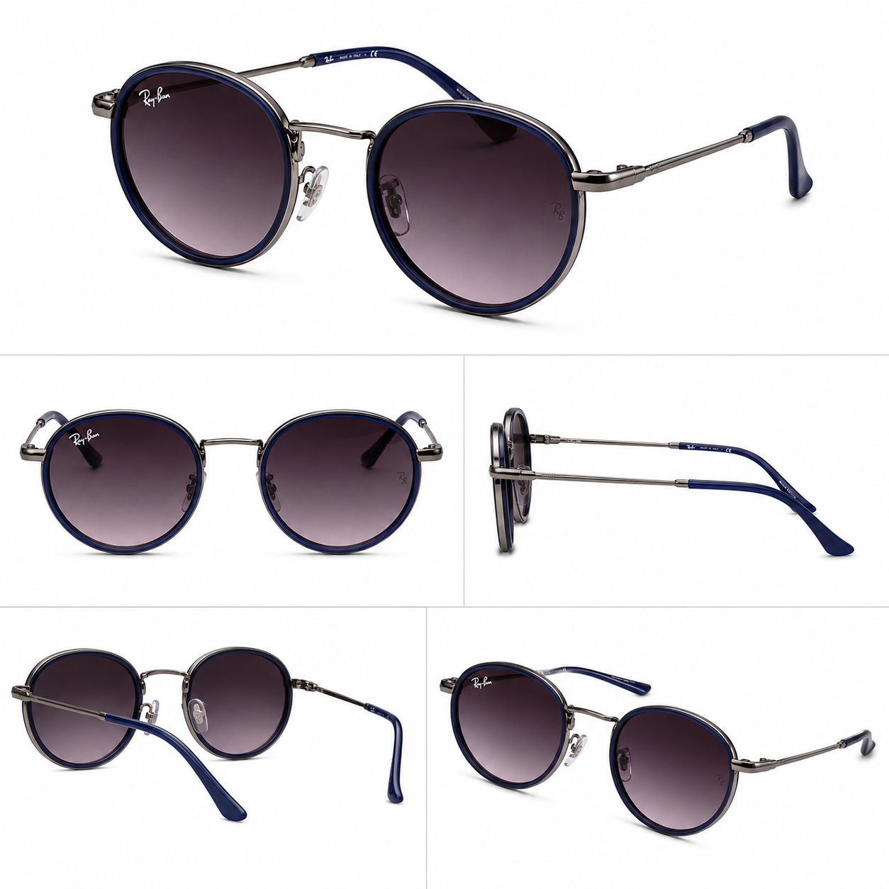 RAY-BAN SILVER AZUL