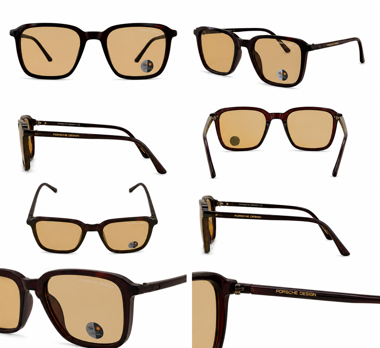 GAFAS PORSCHE DESIGN NEGROS LENTE CAFE