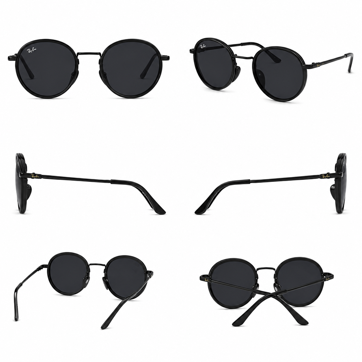 RAY BAN SILVER NEGRAS