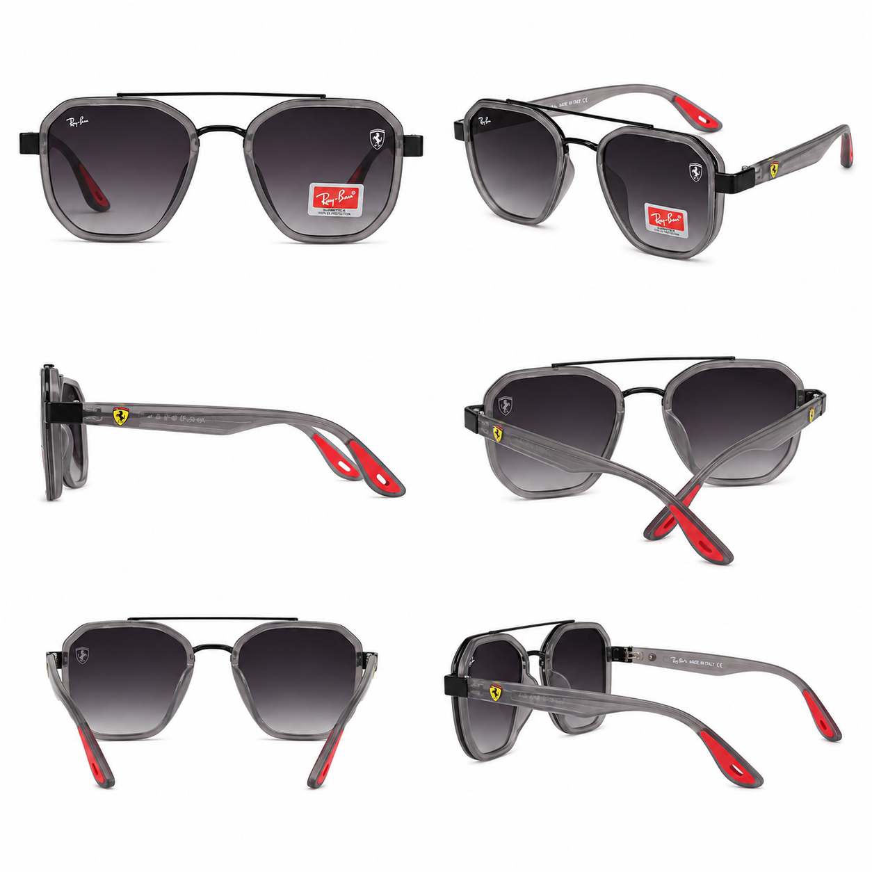 RAY-BAN X FERRARI GRISES TRANSPARENTES