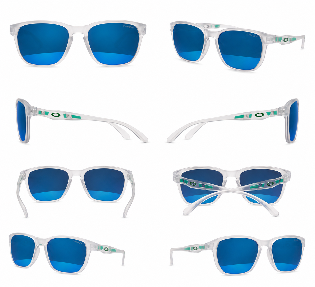 oakley trillbe X transparentes azules