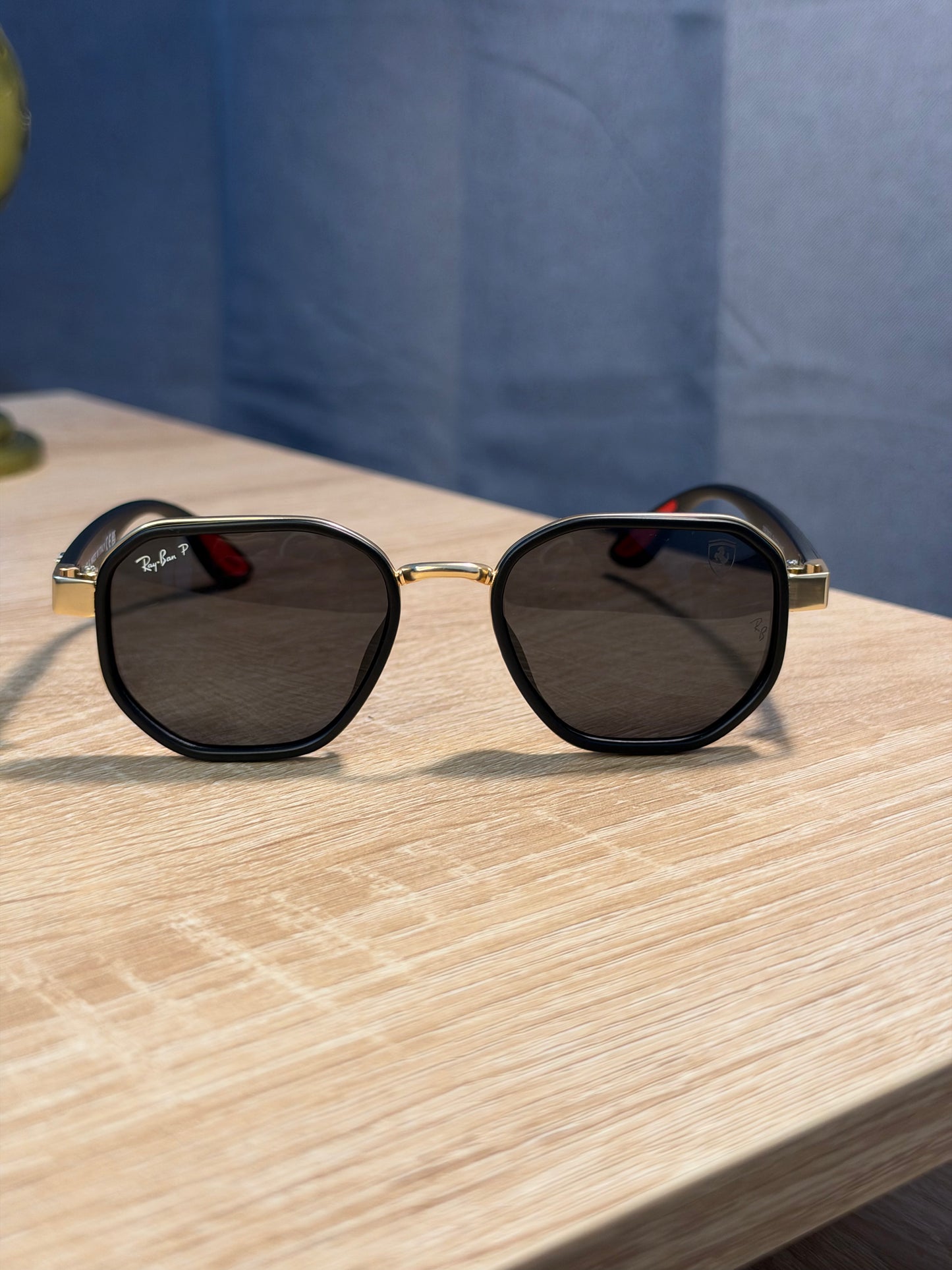 RAY-BAN X FERRARI AZUL CON DORADO