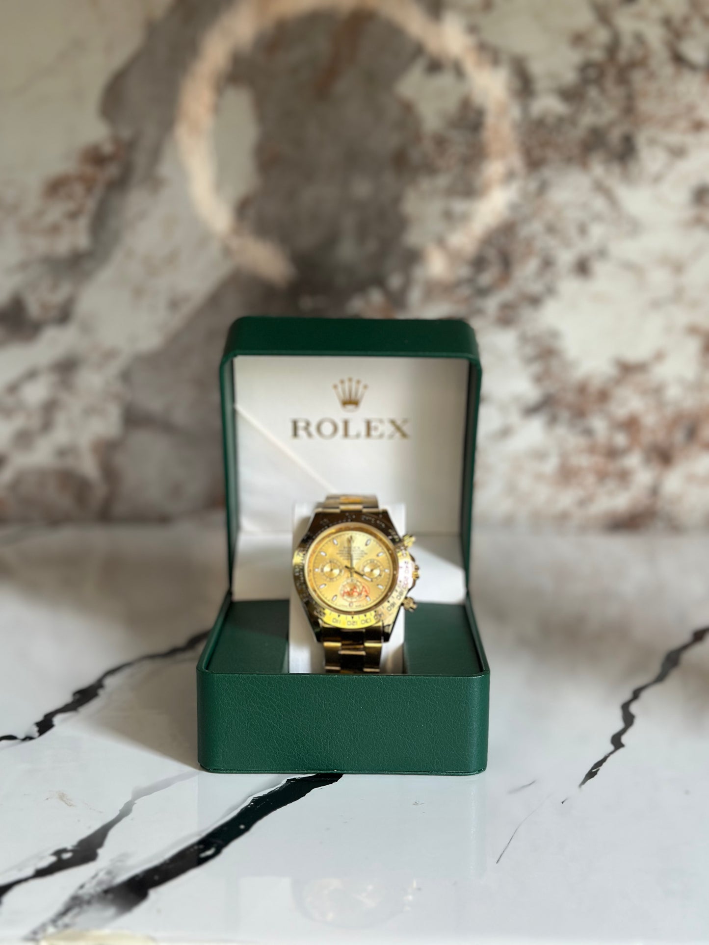 ROLEX DAYTONA DORADO FONDO DORADO