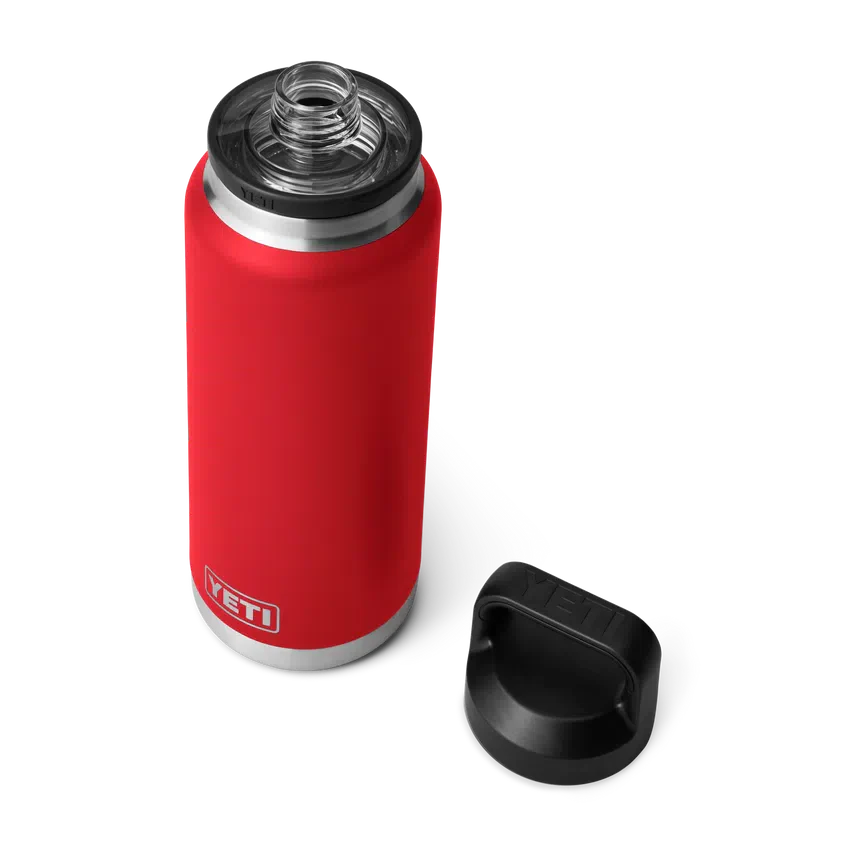 YETI Rambler 36 OZ (1 L) Botella con tapa Chug ROJO