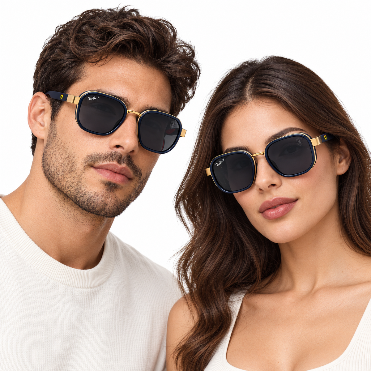 RAY-BAN X FERRARI AZUL CON DORADO
