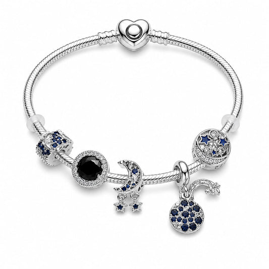 BRAZALETE PANDORA ALE 925 CON CHARMS, CAJA Y BOLSA