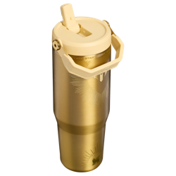 Termo Stanley x Messi IceFlow Flip Straw 30 OZ Edición Limitada gold