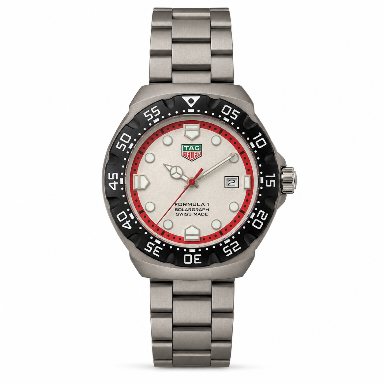 TAG HEUER FORMULA 1 CARATULA BLANCA BISEL NEGRO
