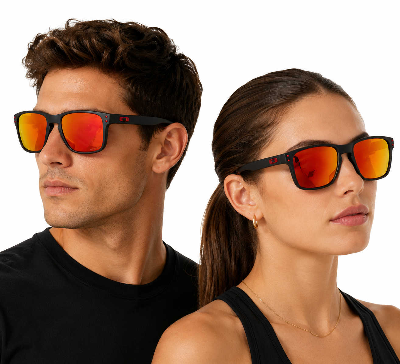 OAKLEY HOLBROOK NEGROS CON ROJO