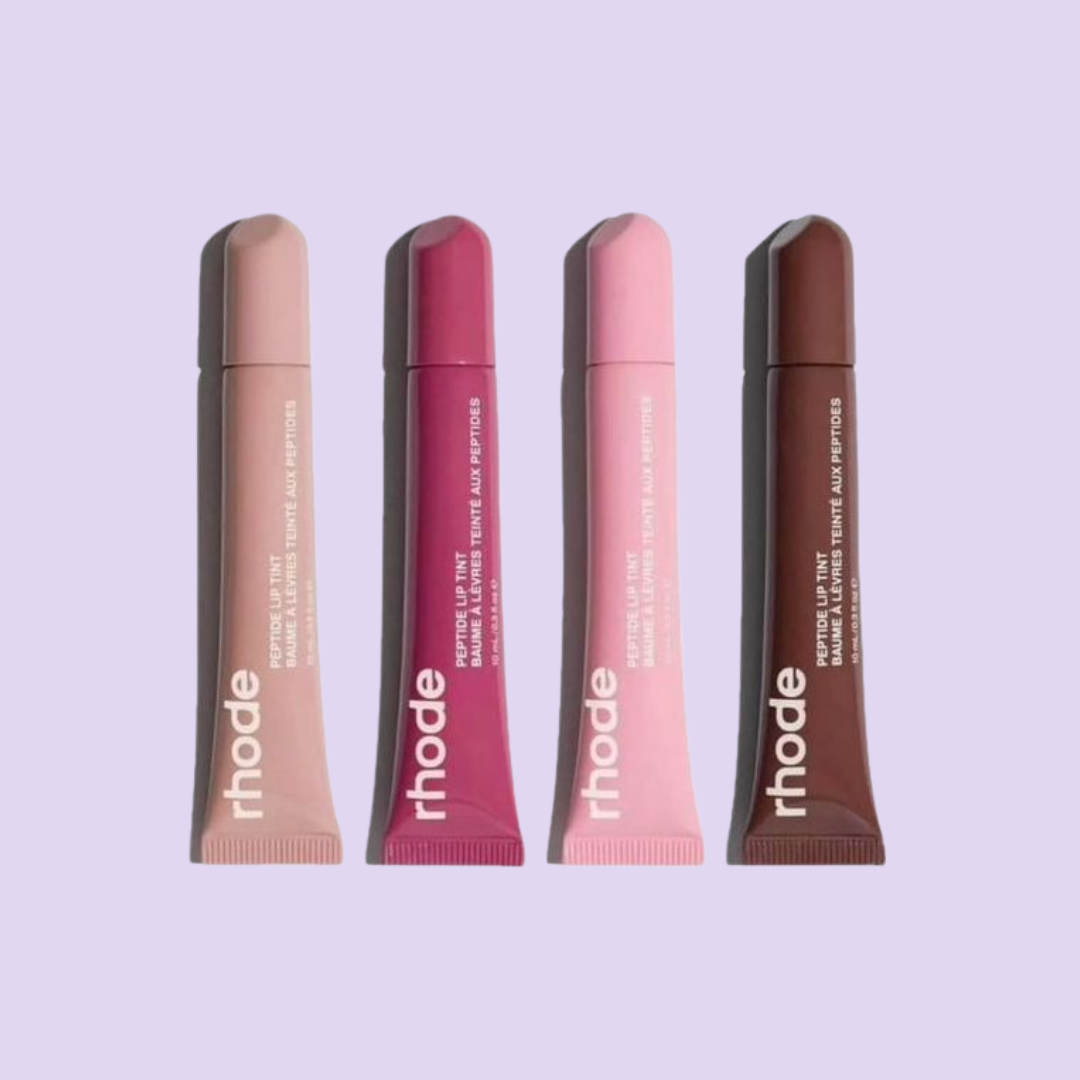 SET DE 4 Lip Tint de Rhode by Hailey Bieber The Peptide Lip TINTS SET ALL FOUR SHADES TOGETHER,