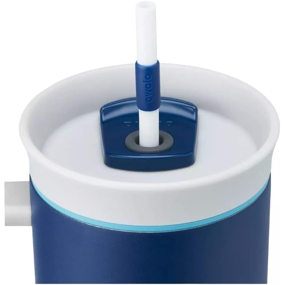 Owala 40oz Tumbler Aislado de Acero Inoxidable con Tapa 2 en 1 Sip o Swig, Fácil de Limpiar, Libre de BPA, Azul