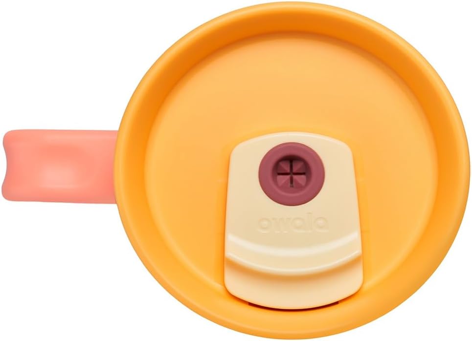 Vaso de viaje Owala de acero inoxidable con aislamiento de triple capa, tapa antiderrames, pajita y asa, sin BPA, rosa