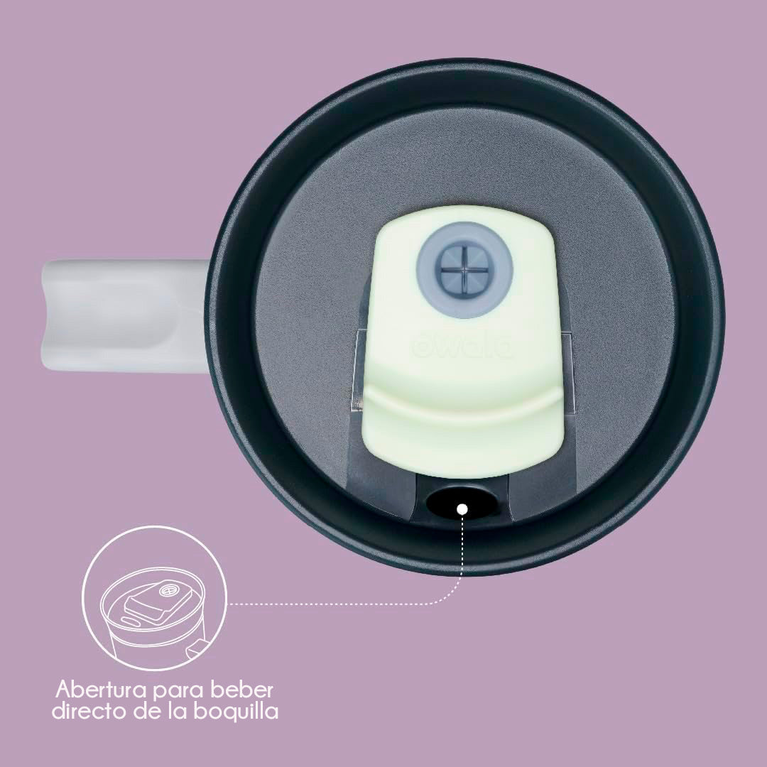 Vaso de viaje Owala de acero inoxidable con aislamiento de triple capa, tapa antiderrames, pajita y asa, sin BPA, 1133 ml,