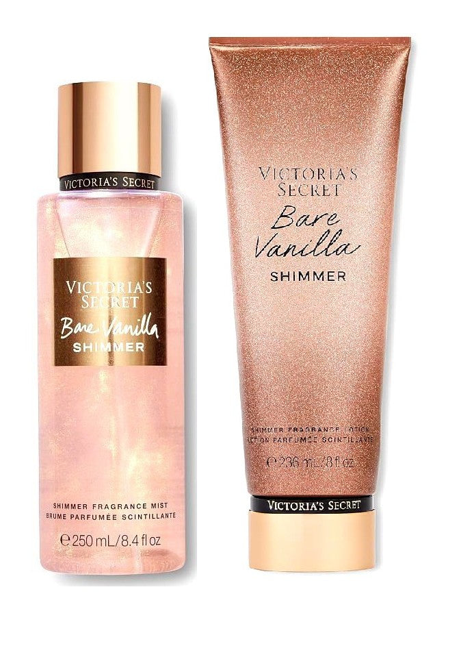 Victorias Secret Bare Vanilla Shimmer 8.4oz Mist - Aroma Bare Vanilla Shimmer