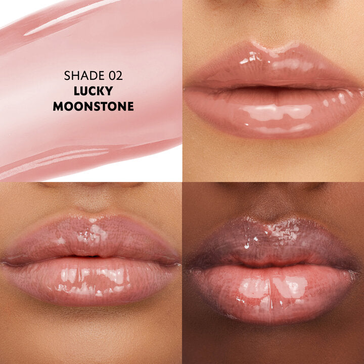 YSL Loveshine Plumping 2025 brillo de aceite de labios (#2 - Lucky Moonstone) .2 oz/6 ml NUEVO-