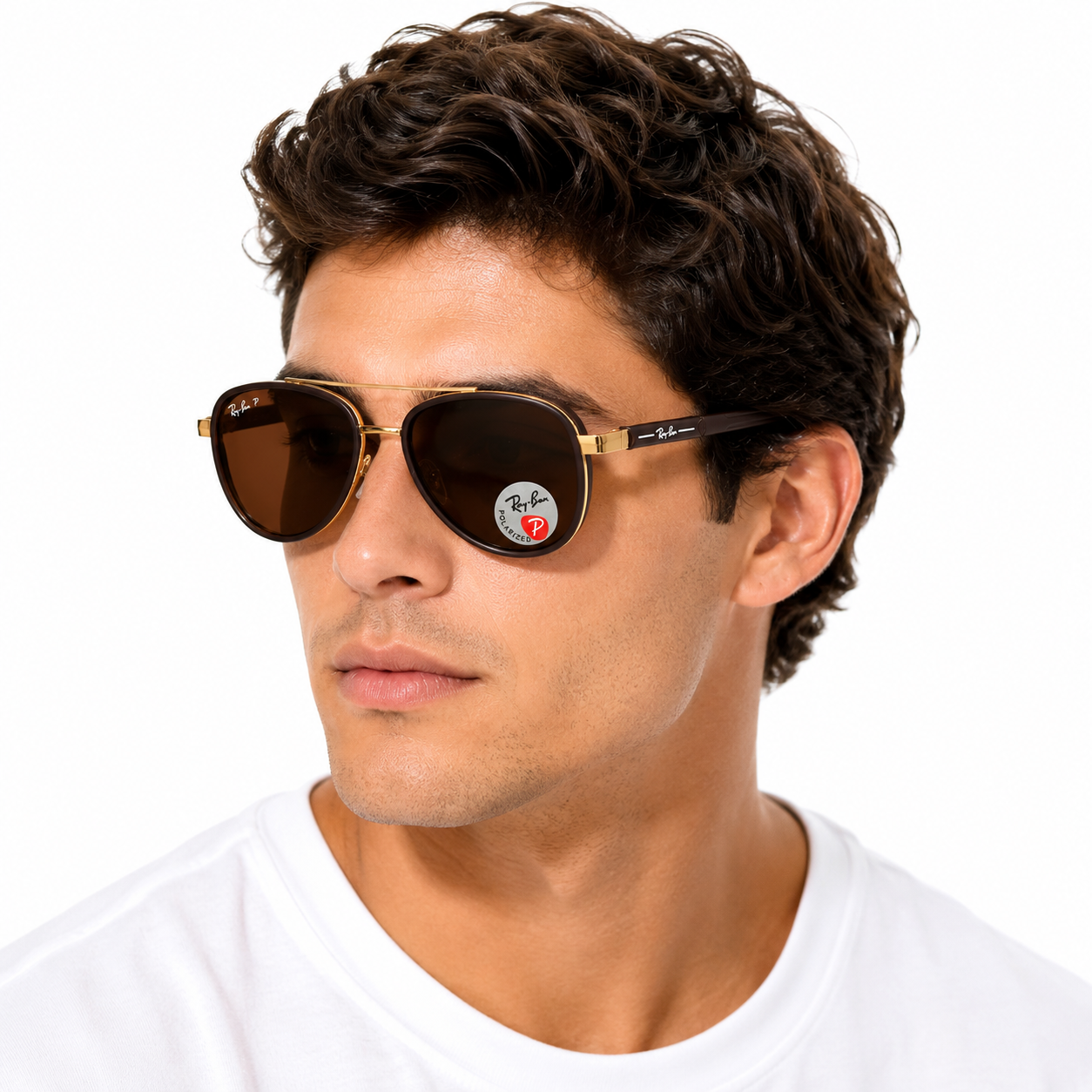 RAY-BAN 3304 ARO DROADO Y PATILLAS NEGRAS