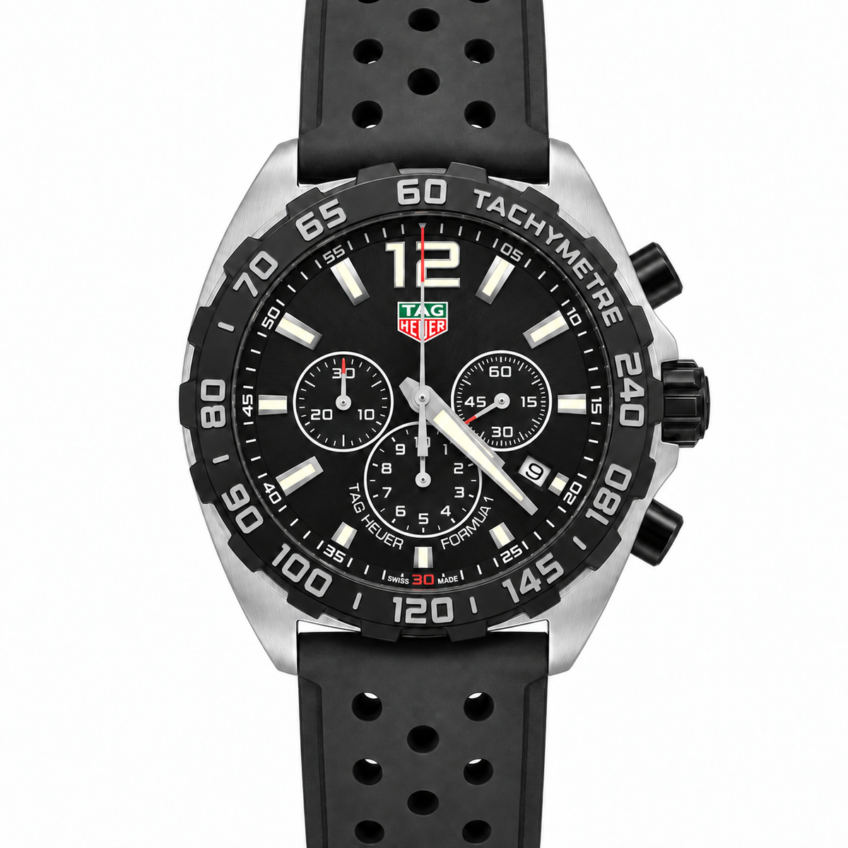 TAG HEUER BLACK RUBBER FORMULA 1 43MM