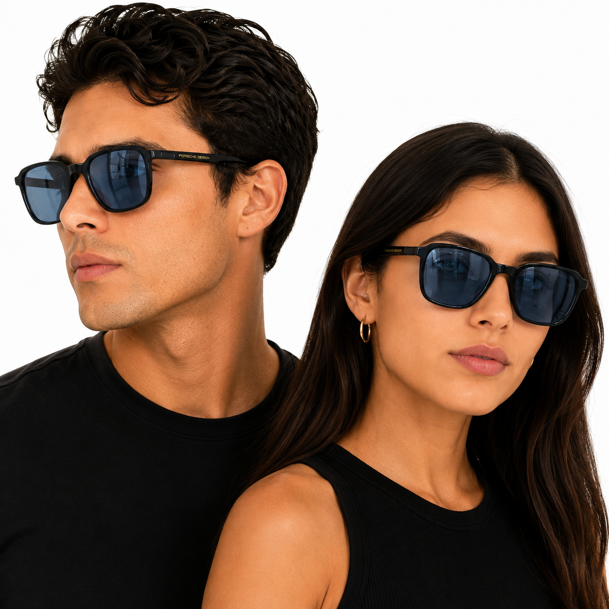 GAFAS PORSCHE DESIGN NEGROS LENTE AZUL
