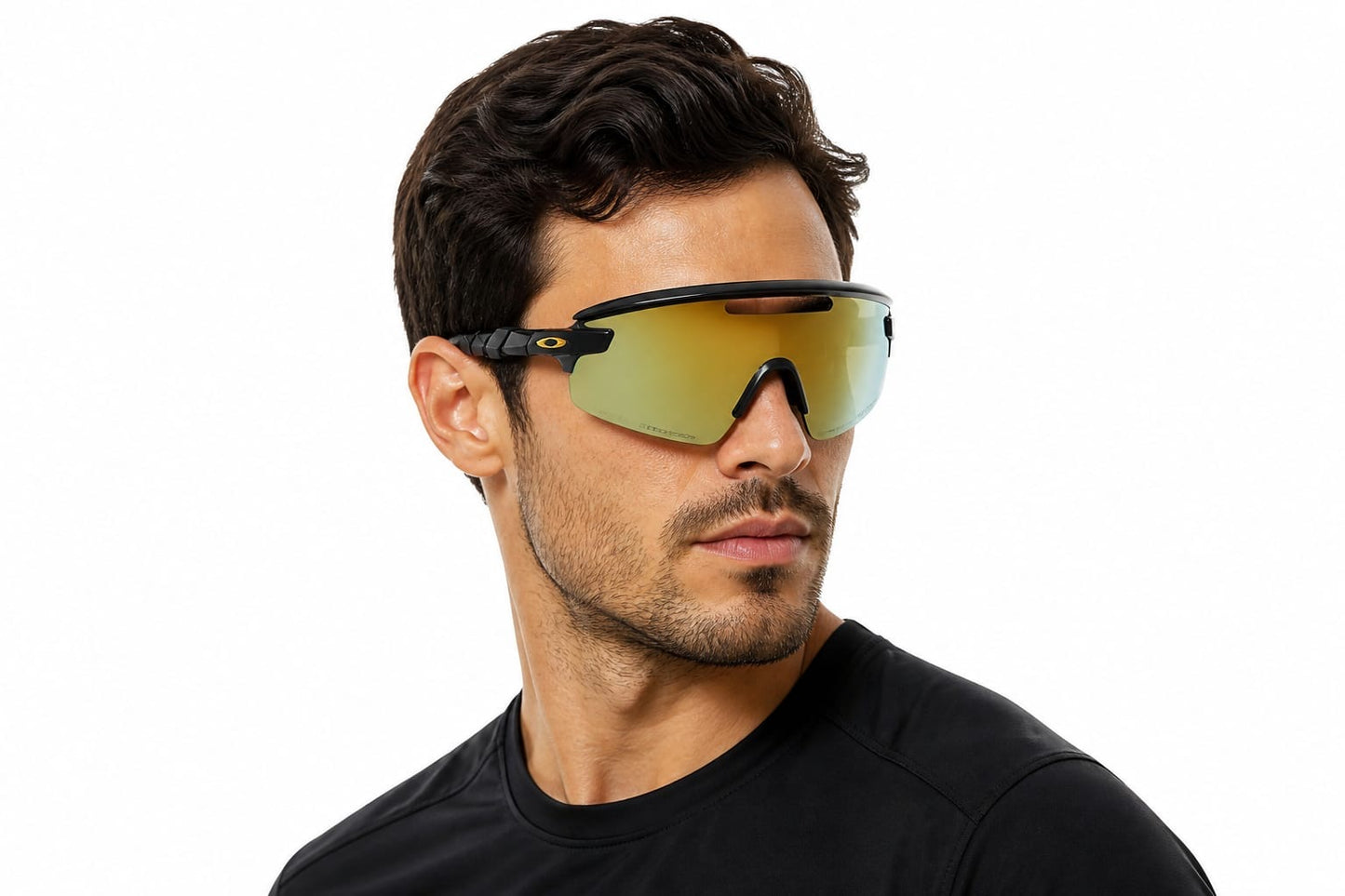OAKLEY ENCODER ELLIPSE DORADA CON NEGRO CON TRANSPARENTE mate Prizm Sapphire.