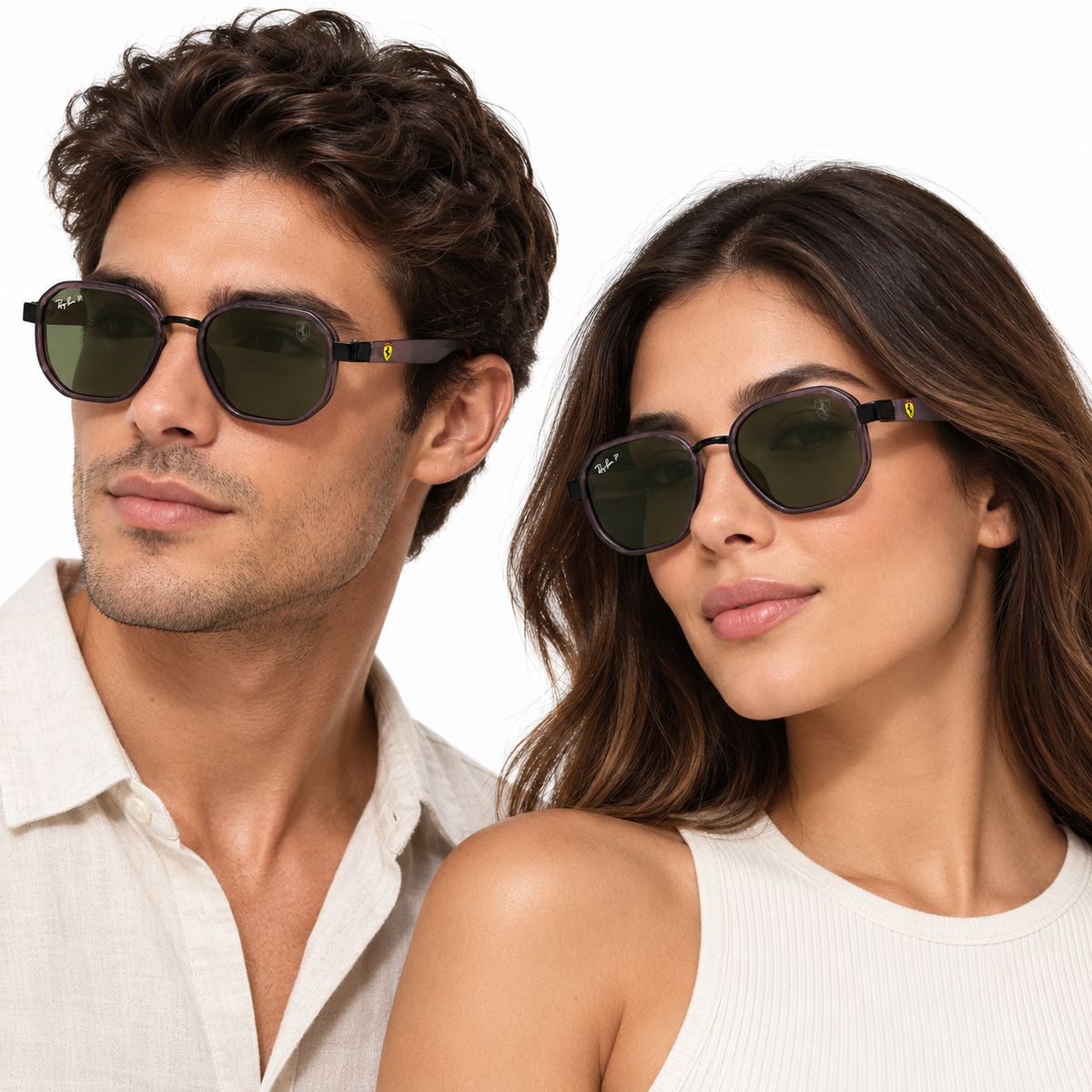 RAY-BAN X FERRARI TRANSPARENTE GRISES
