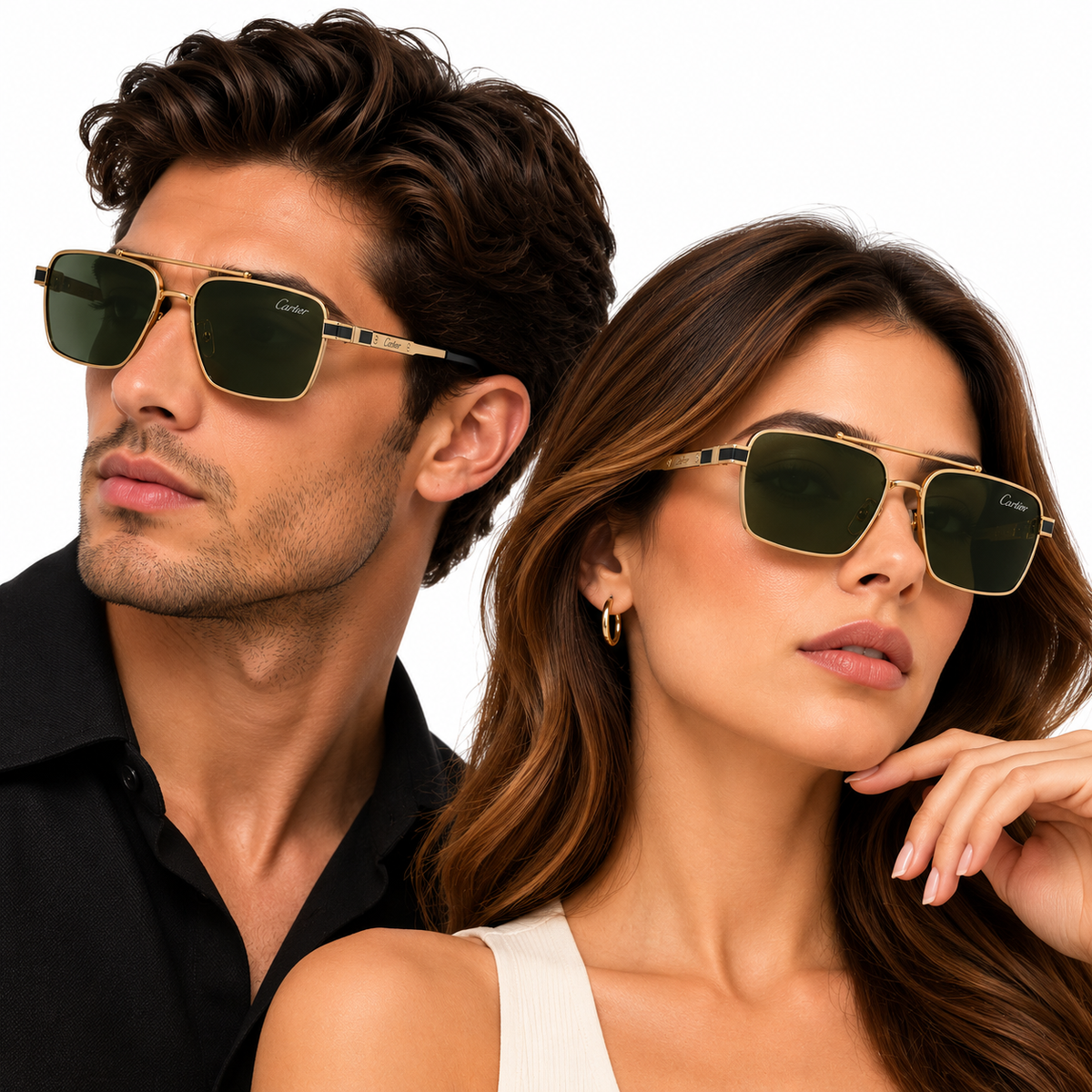 GAFAS CARTIER GOLD WITH