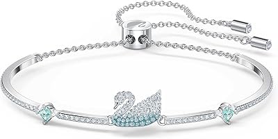 Pulsera Swarovski Blue Rhodium Plated Swan 5549312