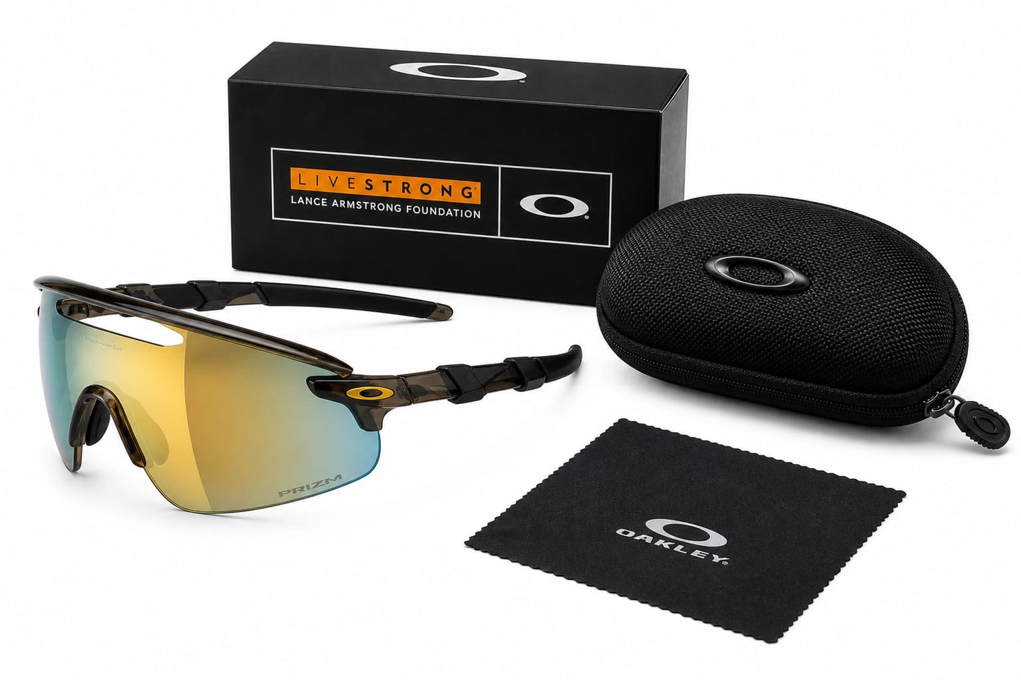 OAKLEY ENCODER ELLIPSE DORADA CON NEGRO CON TRANSPARENTE mate Prizm Sapphire.