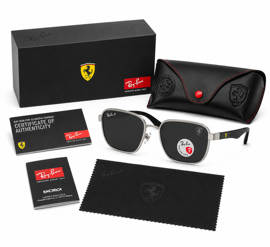 RAY-BAN X FERRARI 32113 PLATEADAS