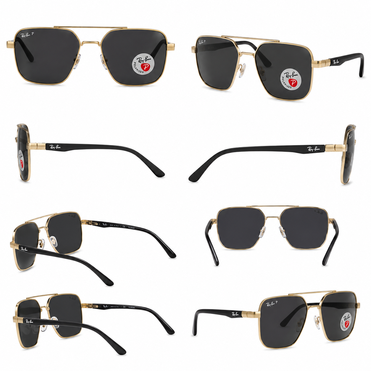 RAY-BAN 3304 ARO DROADO Y PATILLAS NEGRAS