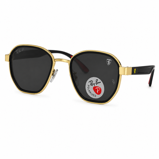 RAY BAN X FERRARI DORADOS