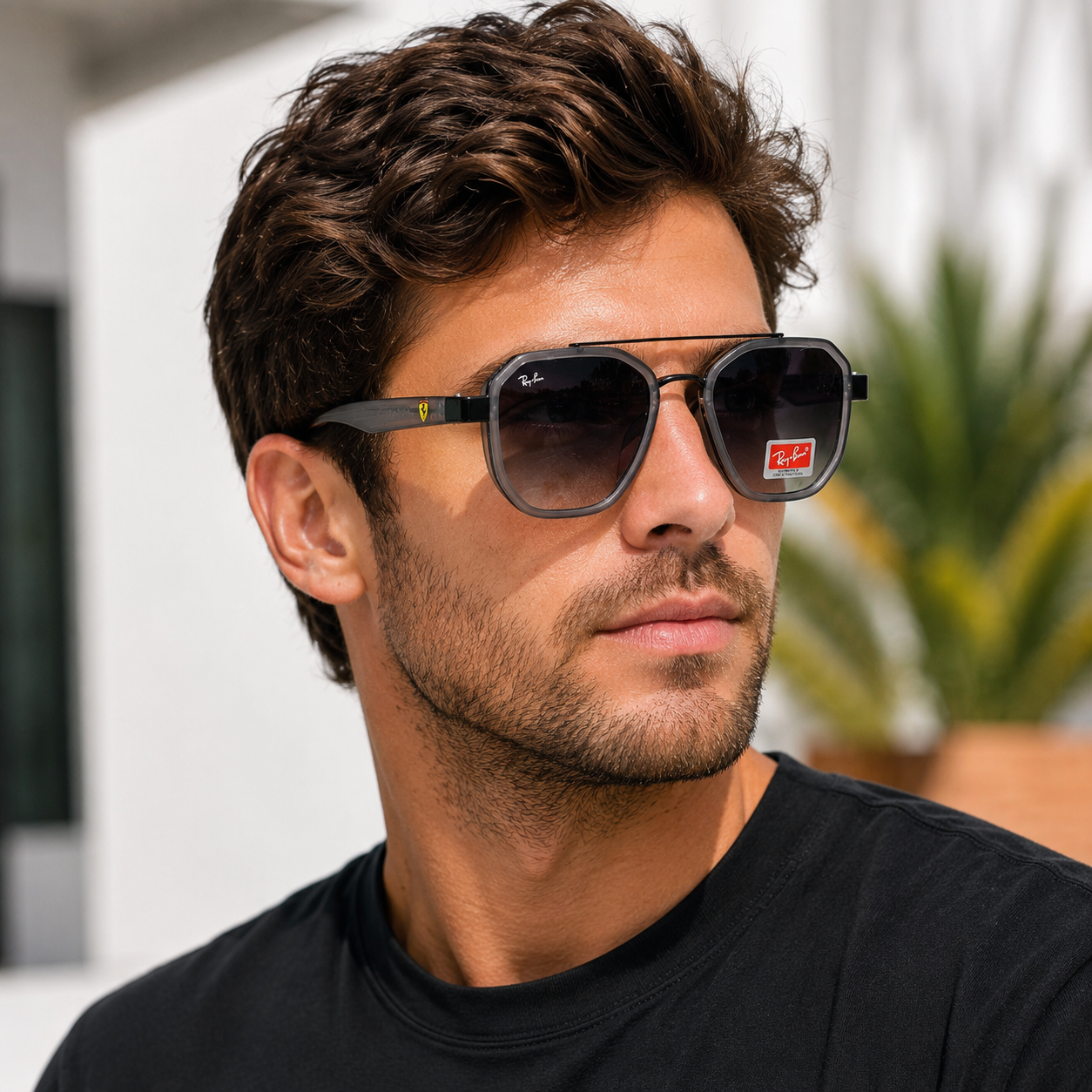 RAY-BAN X FERRARI GRISES TRANSPARENTES