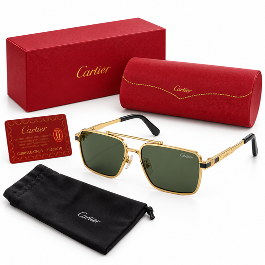 GAFAS CARTIER GOLD WITH