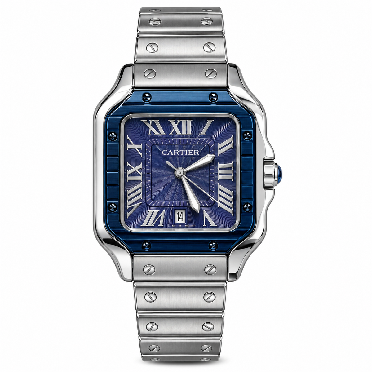 CARTIER SANTOS BISEL AZUL ESFERA AZUL