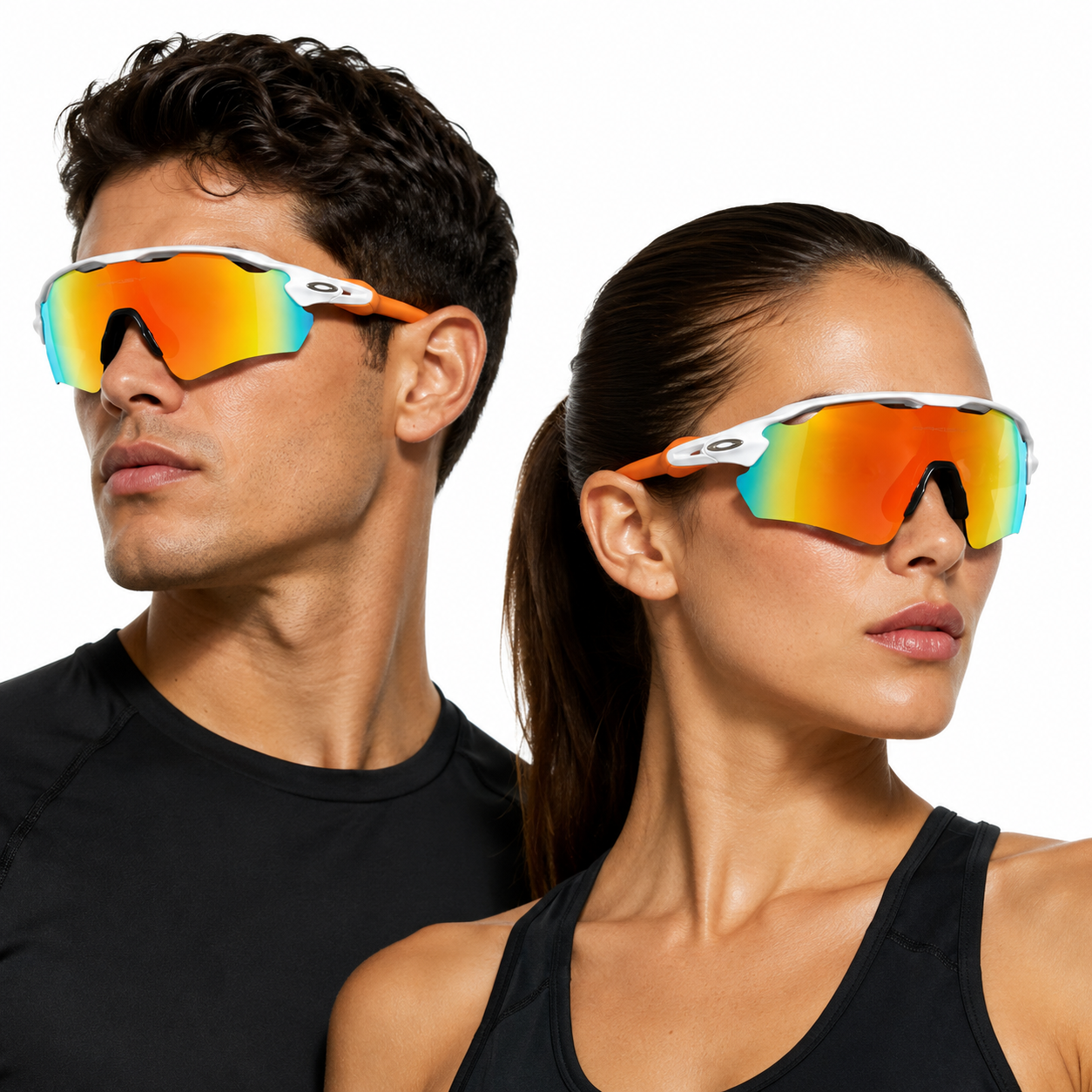 OAKLEY RADAR BLANCOS CON NARANJA