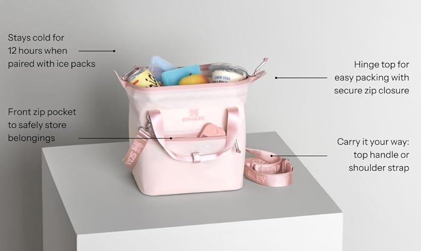 Stanley Lunch Box Bolsa de viaje aislada con cremallera ROSA