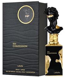 Lattafa His Confession for Men Eau de Parfum Spray, 3.4 Ounce / 100 Ml