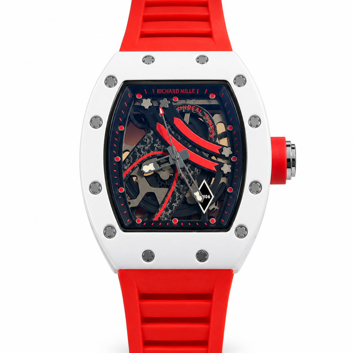 RICHARD MILLIE CORAZON ABIERTO BLANCO CON ROJO