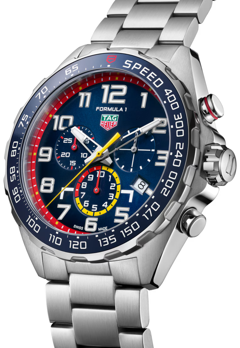 Reloj Tag Heuer Fórmula 1 X Red Bull Racing Edición Especial Cronógrafo Esfera Azul CAZ101AL.BA0842