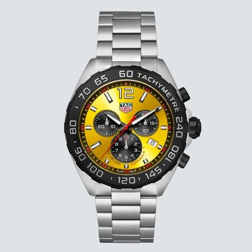 Reloj Tag Heuer Fórmula 1 Cronógrafo Cuarzo Amarillo 43 mm