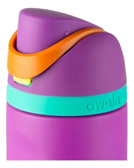 Garrafa Owala Freesip térmica de acero inoxidable, 40oz morado