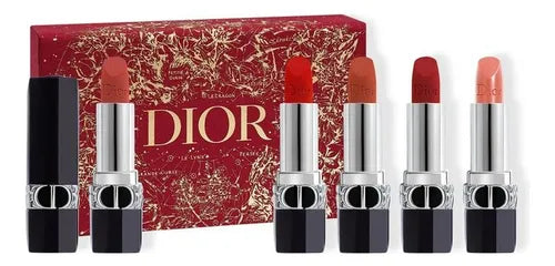 Dior Rouge Couture Edición Especial X5 Labiales 5 Unidades