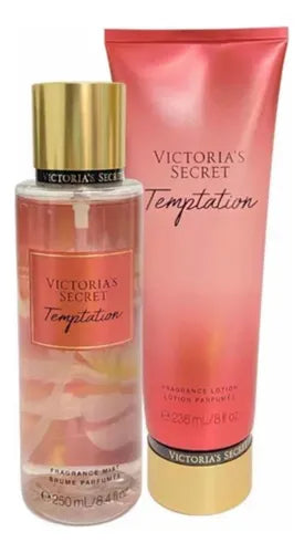 Duo Victoria's Secret Temptation Body Mist + Crema Corporal