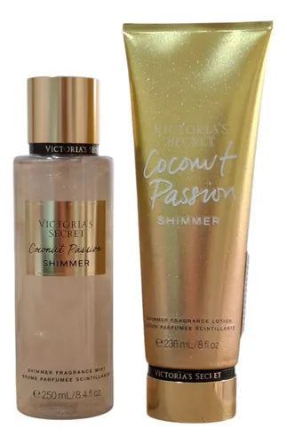 Set Duo Coconut Passion Shimmer Brillos Victoria's Secret