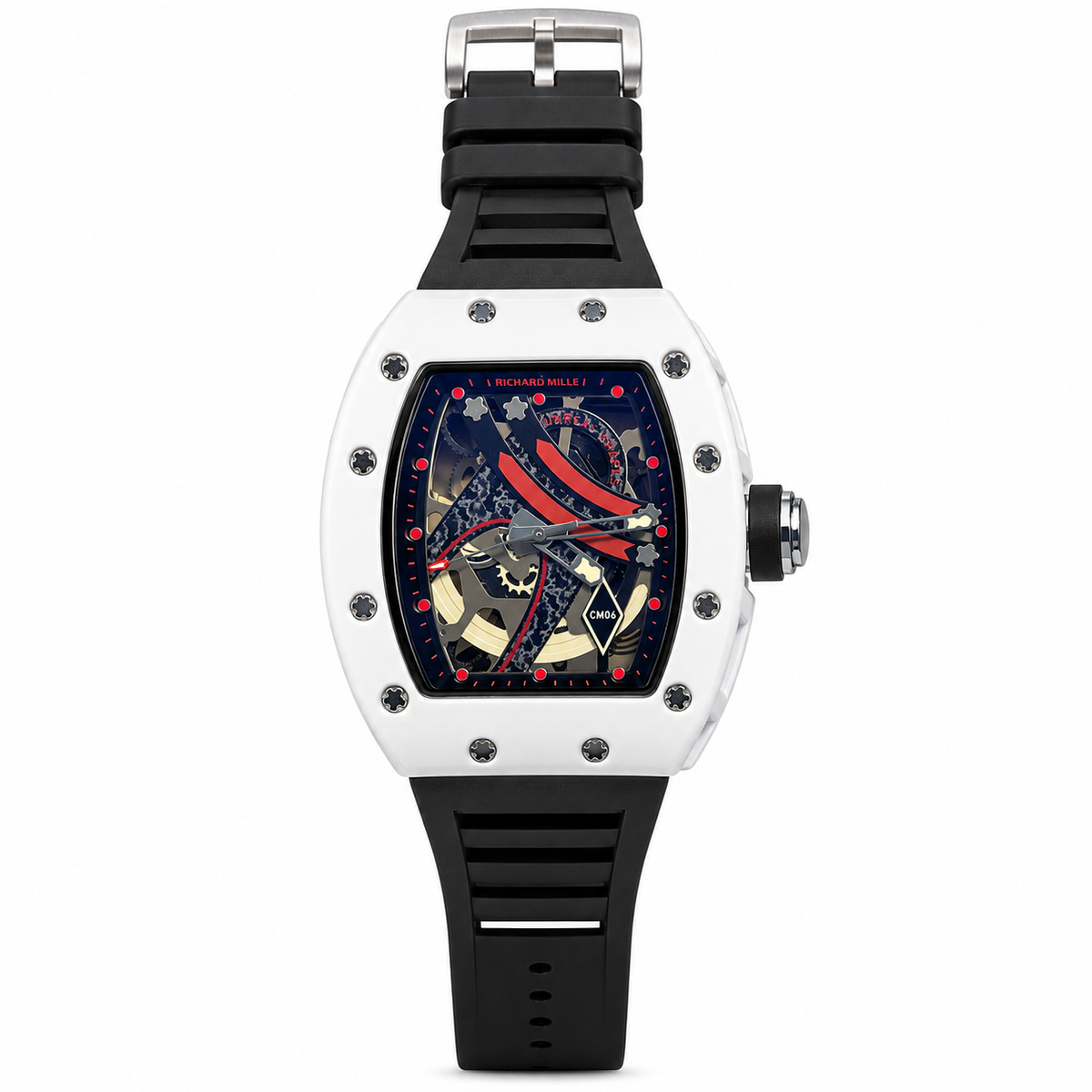 RICHARD MILLIE CORAZON ABIERTO NEGRO CON BLANCO