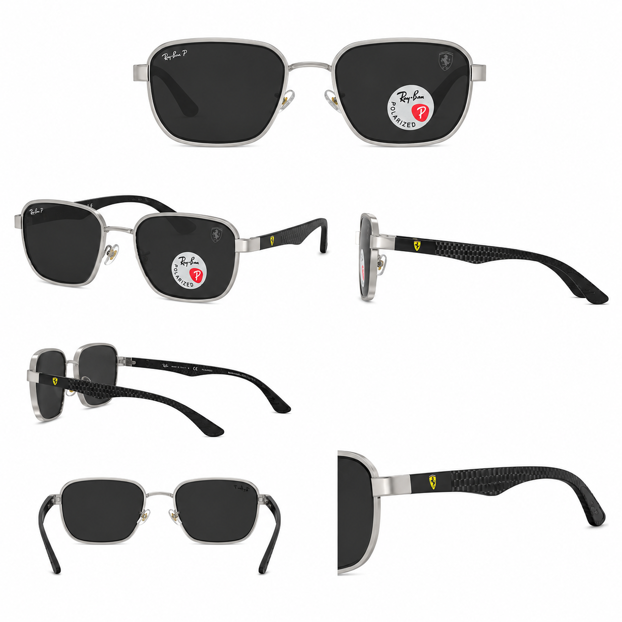 RAY-BAN X FERRARI 32113 PLATEADAS