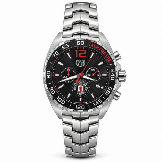 TAG HEUER EDICION ESPECIAL MANCHESTER UNITED FONDO NEGRO