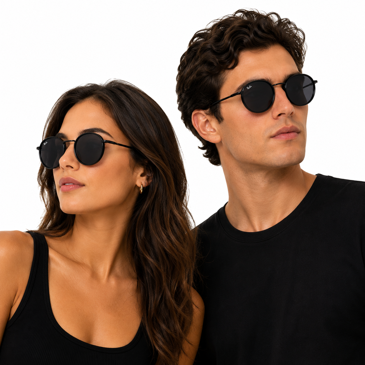 RAY BAN SILVER NEGRAS