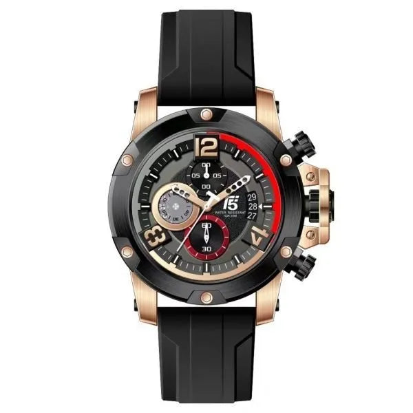 T5 H3885G Análogo, Hombre, Pulsera de caucho, Reloj