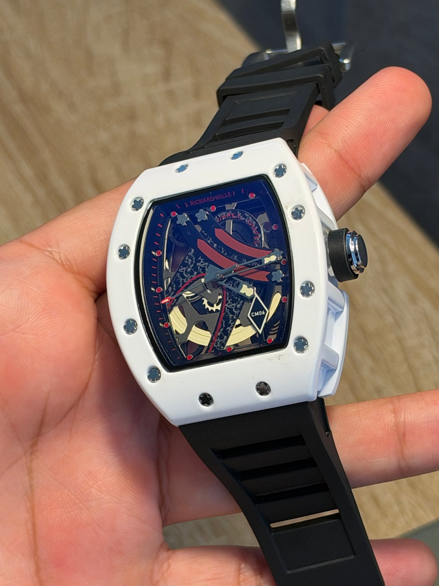 RICHARD MILLIE CORAZON ABIERTO NEGRO CON BLANCO